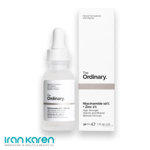 سرم نیاسینامید 10% + زینک 1% The Ordinary حجم 30 میلی‌لیتر – کنترل چربی و کاهش منافذ پوست